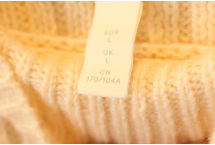 (90% 할인) H&M Ruffle shirring ivory knit 3