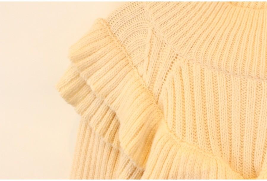 (90% 할인) H&M Ruffle shirring ivory knit 9