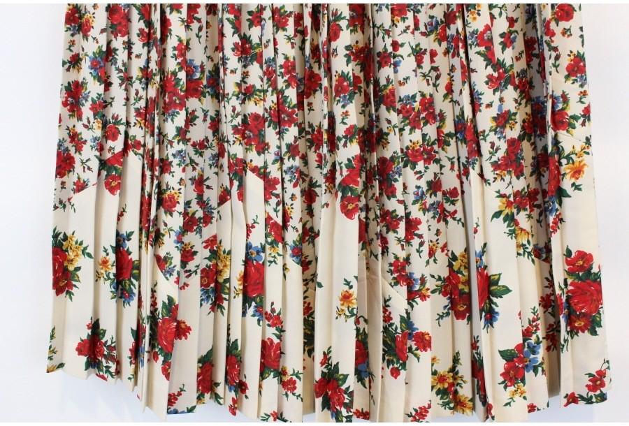 (90% 할인) A.O. O.A flower pattern pleats skirt 7