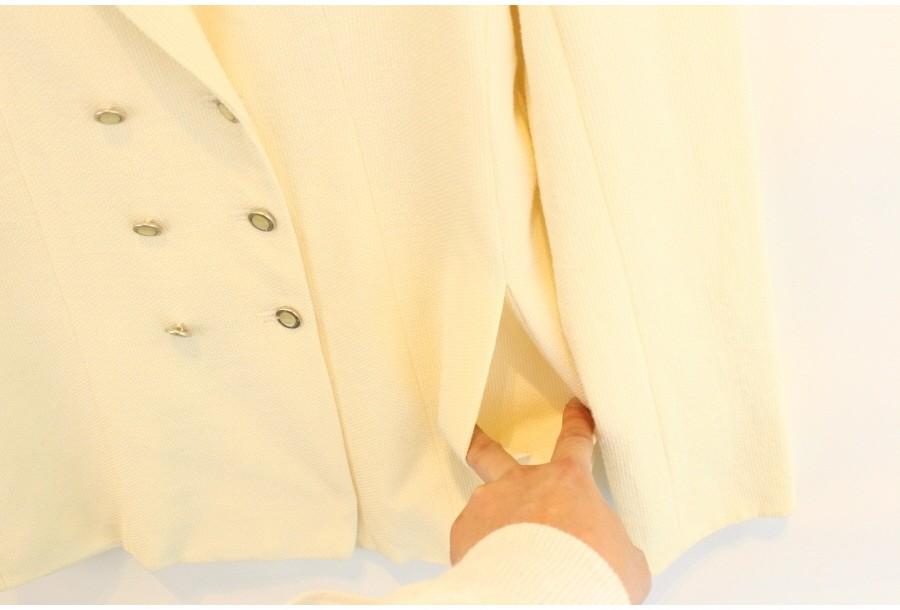 (80% 할인) KARL LAGERFELD wool46% ivory color jacket 8