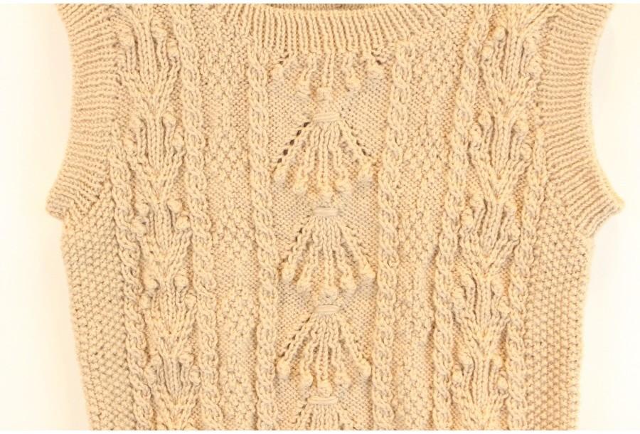 (90% 할인) TYCHEZ VINTAGE pattern sleeveless knit 6