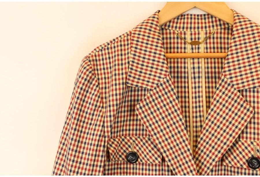 (80% 할인) LEILIAN x Tessuto Alta Moda cotton100% 깅엄 4