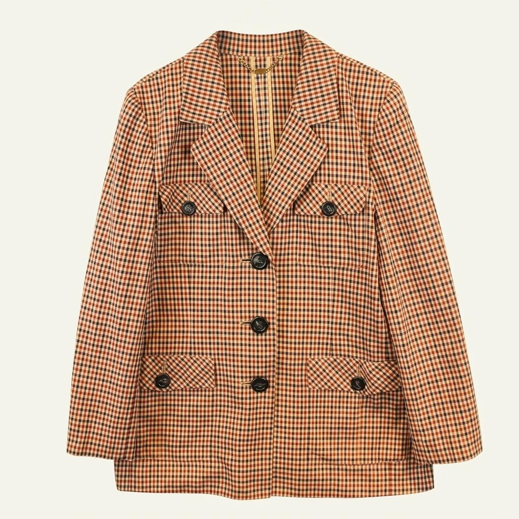 (80% 할인) LEILIAN x Tessuto Alta Moda cotton100% 깅엄 1