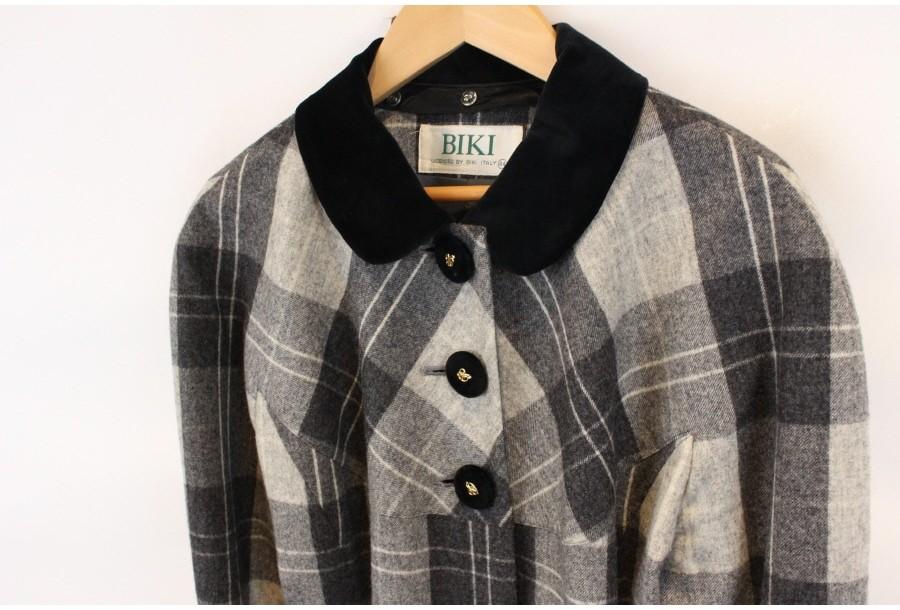 (80% 할인) BIKI by BIKI ITALY wool100% Grey check pa 11