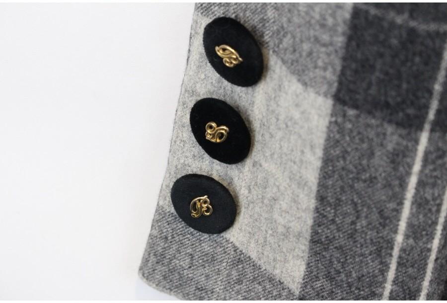 (80% 할인) BIKI by BIKI ITALY wool100% Grey check pa 9
