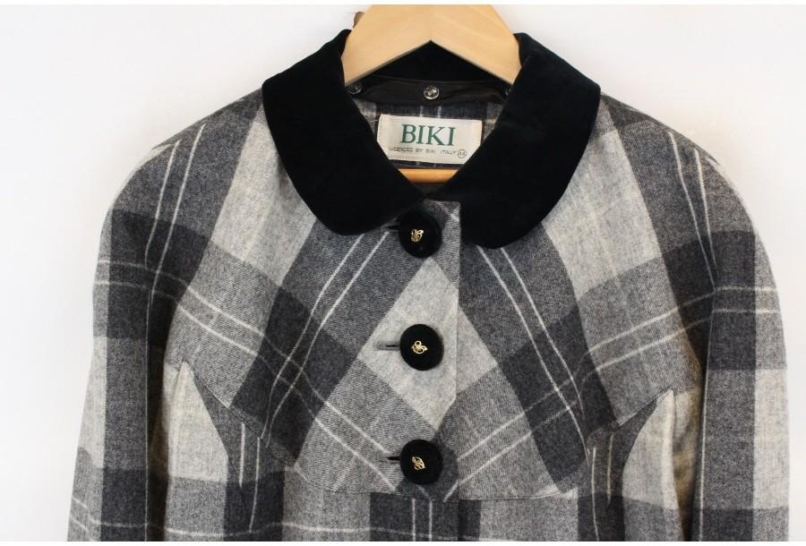 (80% 할인) BIKI by BIKI ITALY wool100% Grey check pa 5