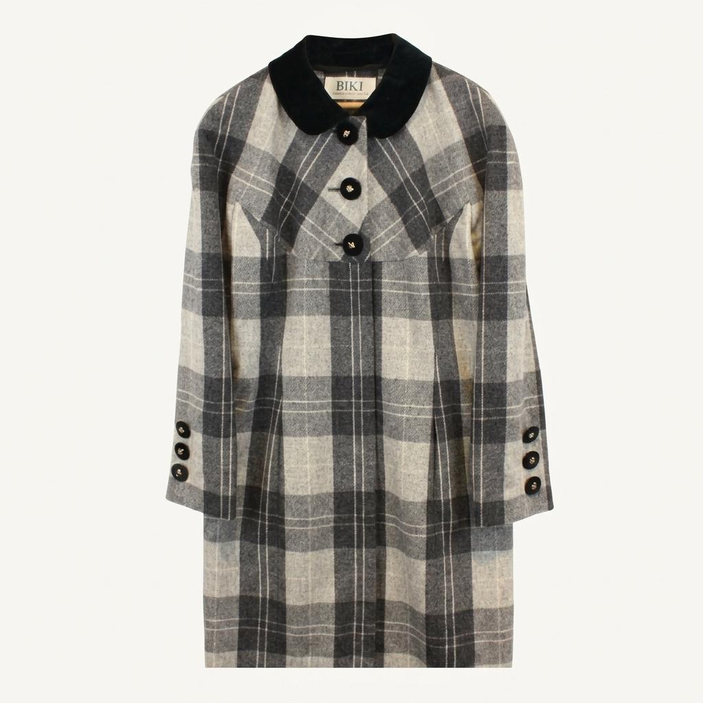 (80% 할인) BIKI by BIKI ITALY wool100% Grey check pa 1