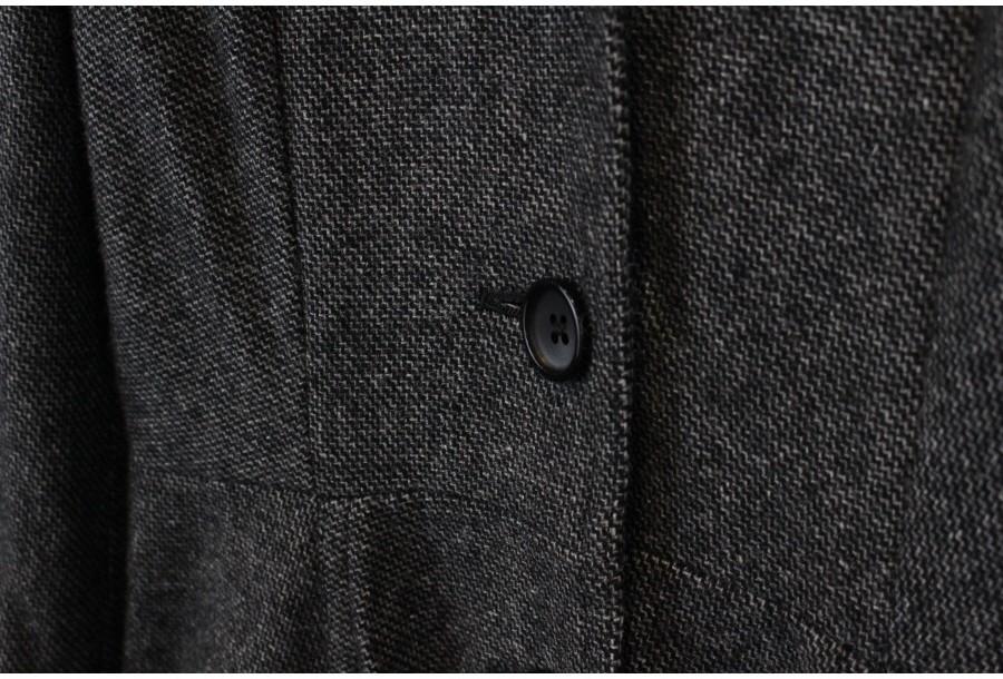 (80% 할인) THE Oio Dark greay color open Button onep 3