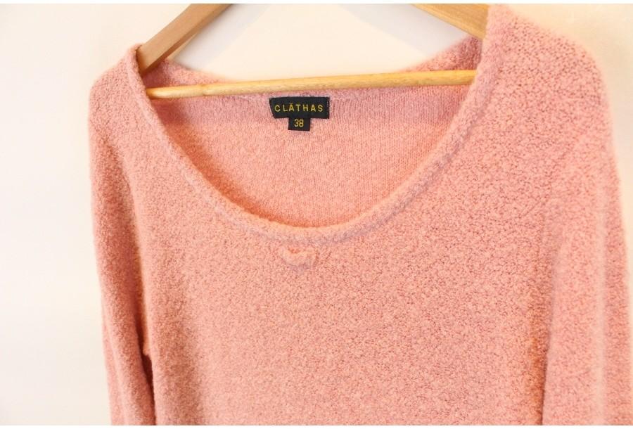 (90% 할인) CLATHAS 클라샤스 pink boucle onepiece 10