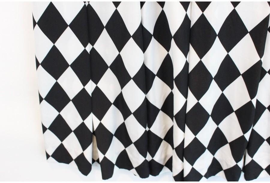 (90% 할인) CORDIER 꼬르디에 black+white pattern skirt 7