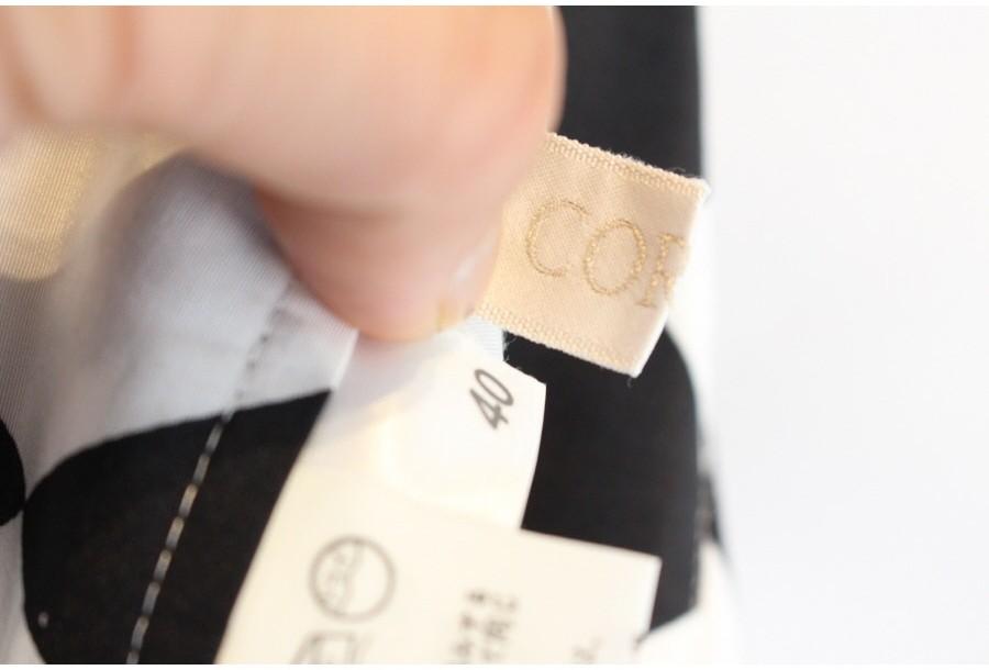 (90% 할인) CORDIER 꼬르디에 black+white pattern skirt 3