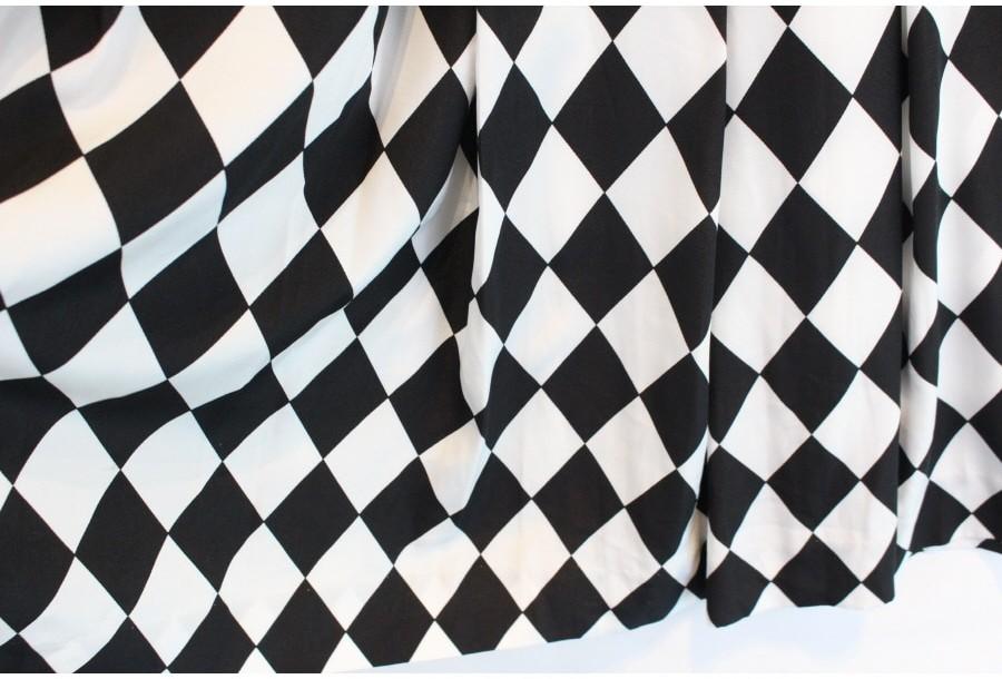 (90% 할인) CORDIER 꼬르디에 black+white pattern skirt 8