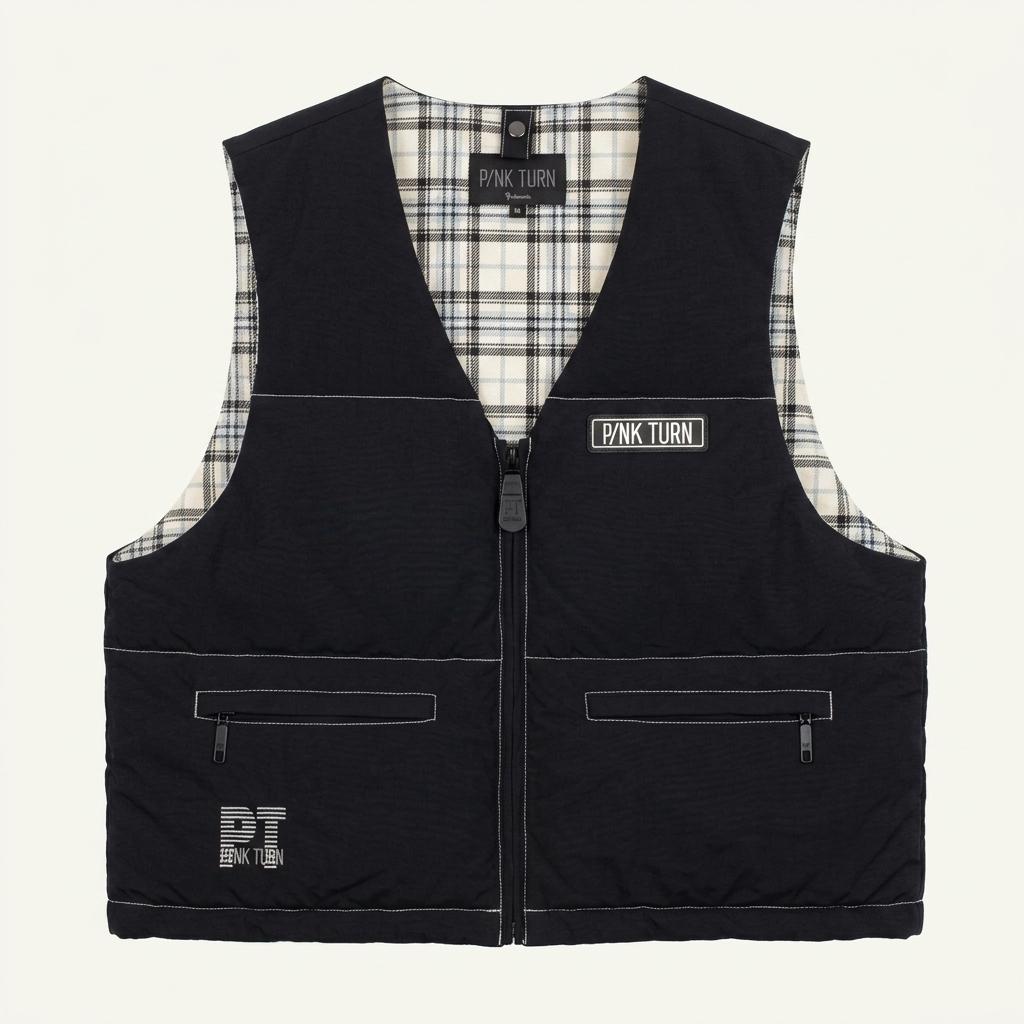 (80% 할인) PINK TURN Logo stitch patch Down zipup Pa 1