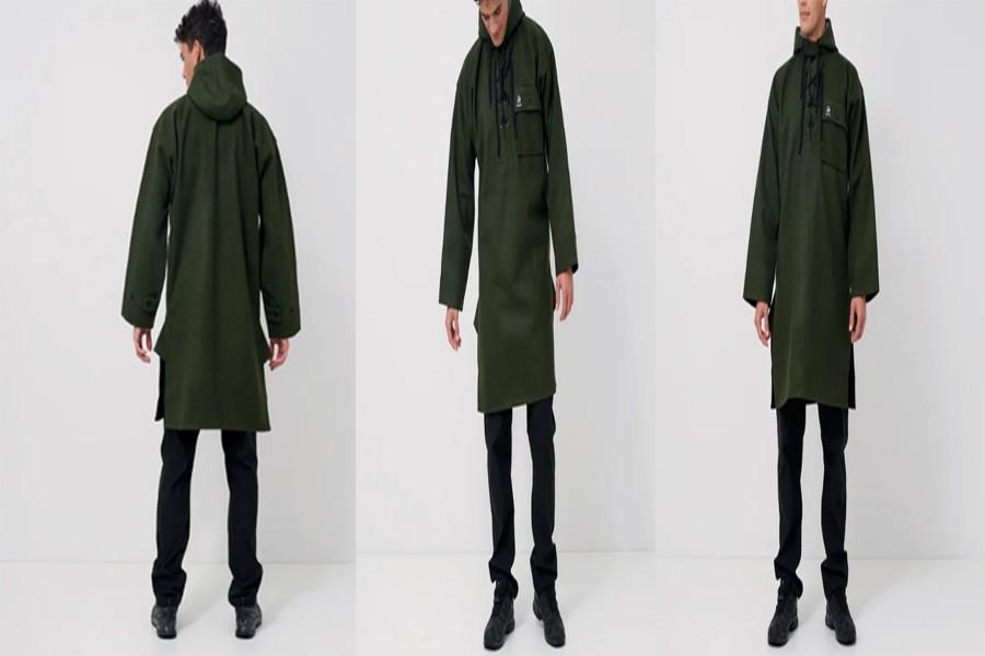 (15% 할인) [ SwannDri ] wool100% OLIVE color hood bu 2