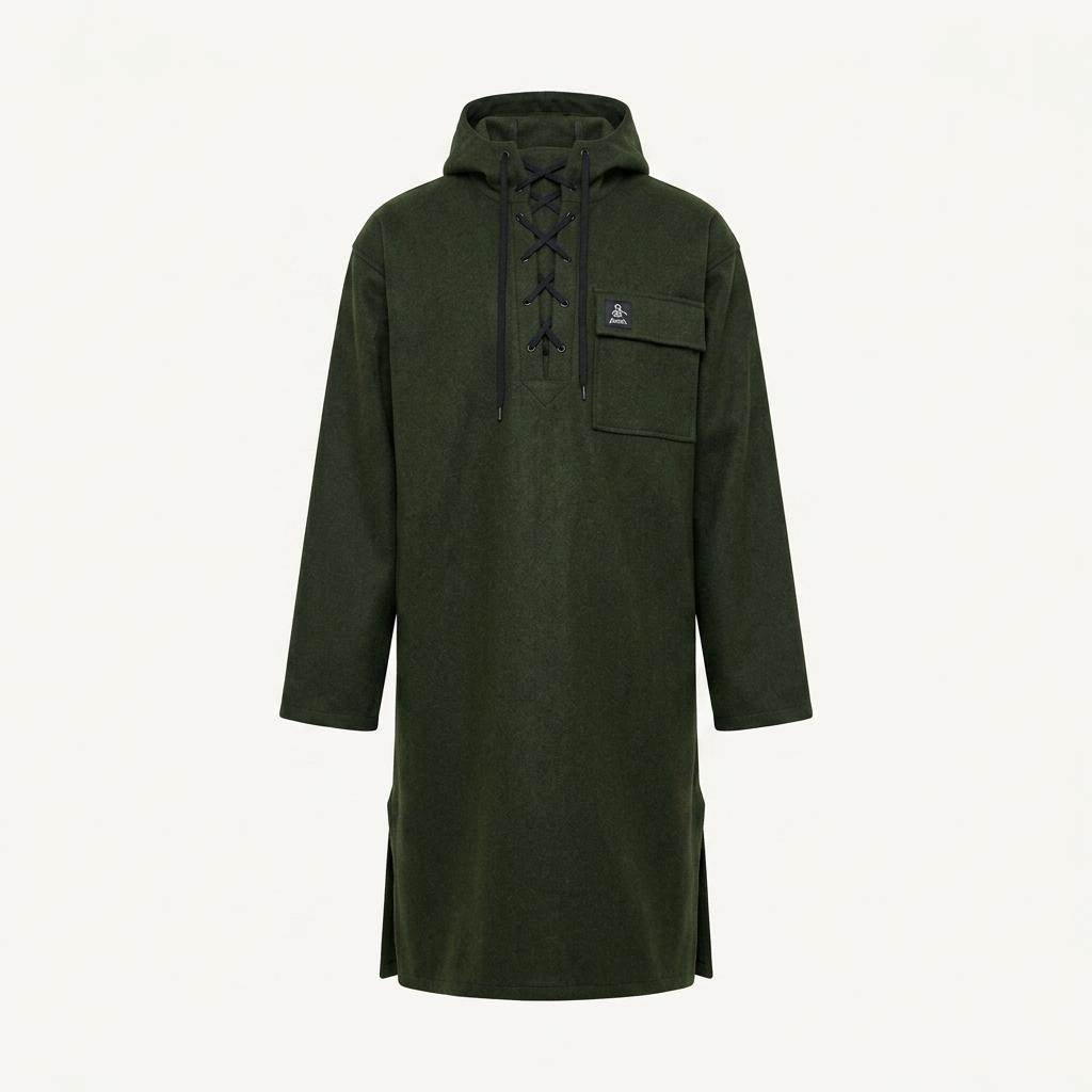 (15% 할인) [ SwannDri ] wool100% OLIVE color hood bu 1