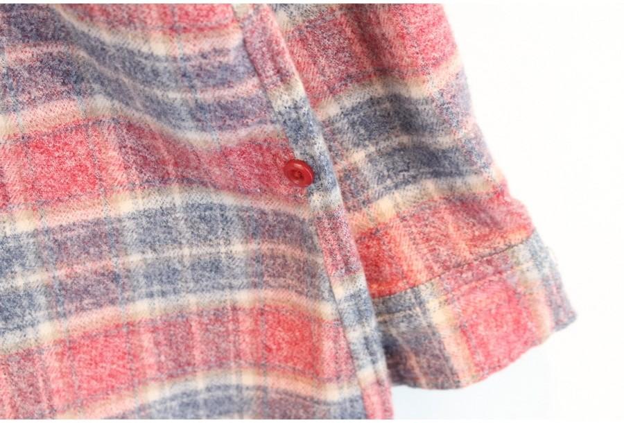 (90% 할인) Flash cotton100% check pattern shirts 8