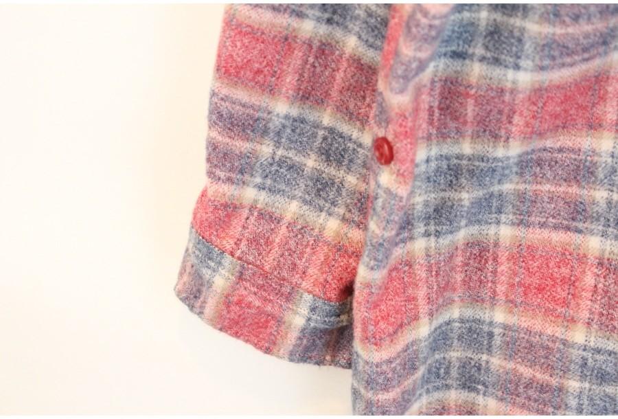 (90% 할인) Flash cotton100% check pattern shirts 7
