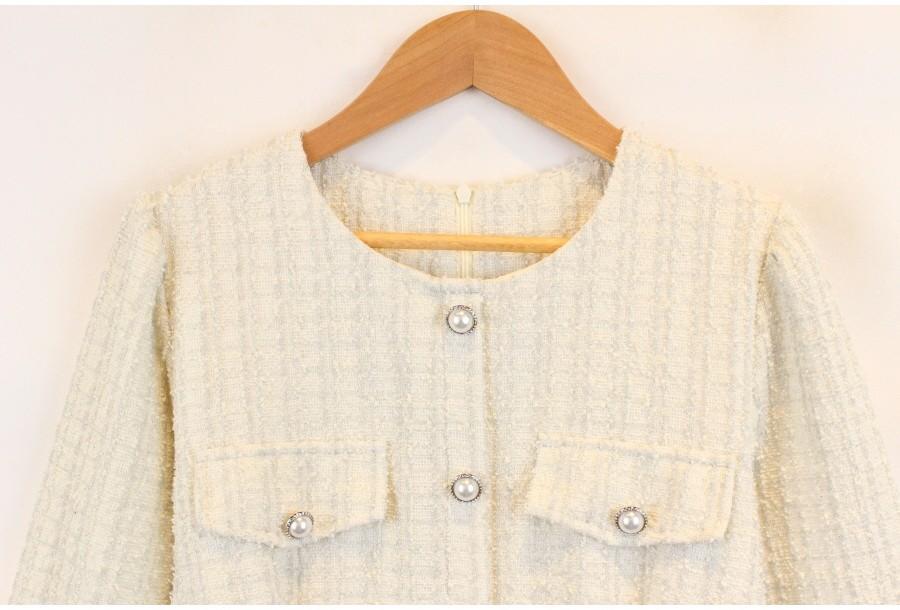(89% 할인) DAZY vintage button tweed onepiece 5