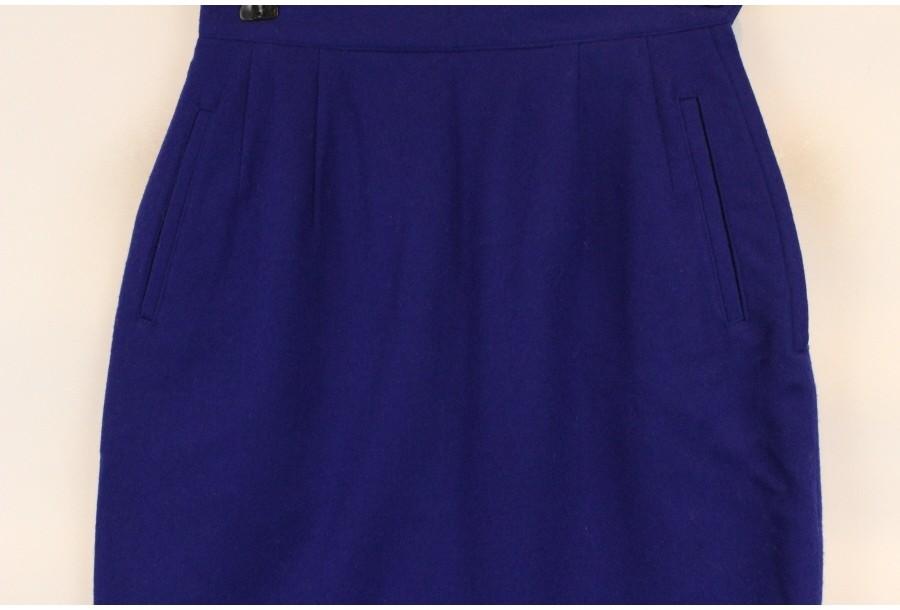 (90% 할인) HARTFORD GENERATION wool90% blue skirt 5