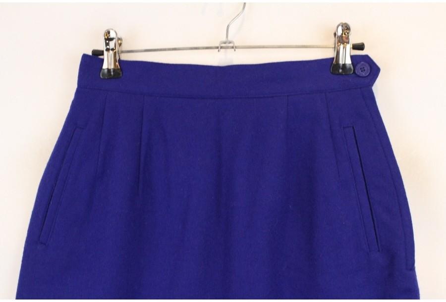 (90% 할인) HARTFORD GENERATION wool90% blue skirt 4