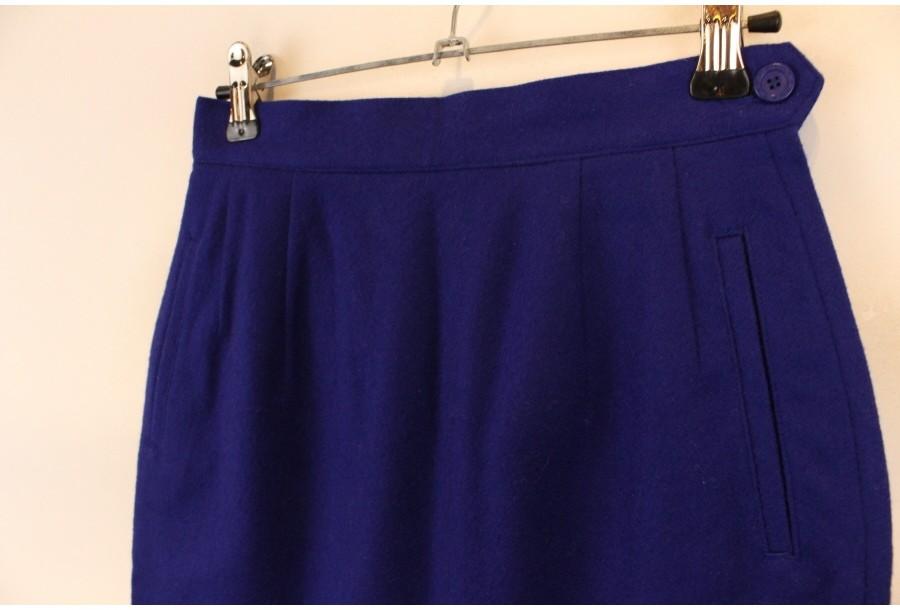 (90% 할인) HARTFORD GENERATION wool90% blue skirt 7