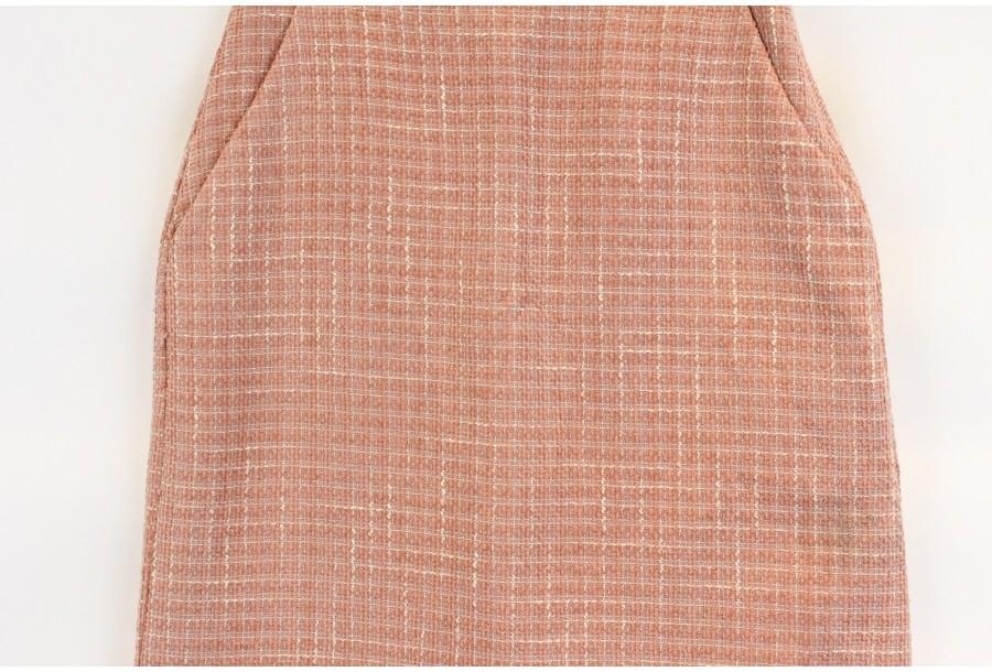 (89% 할인) INDEX pink pattern tweed skirt 5