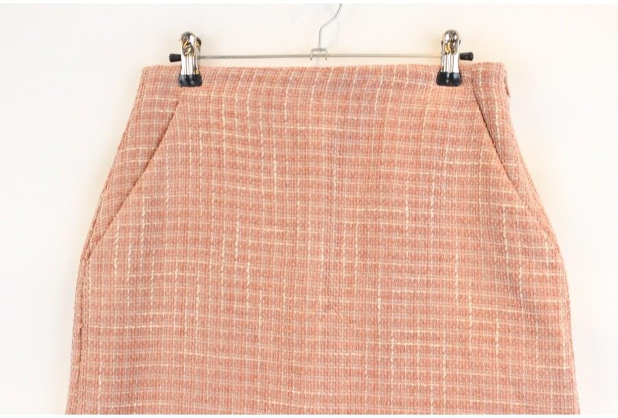 (89% 할인) INDEX pink pattern tweed skirt 4