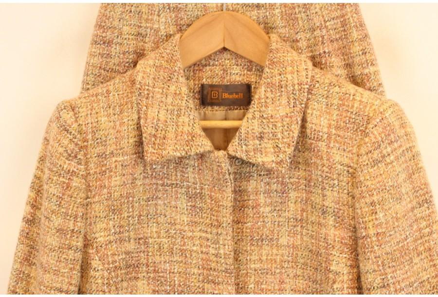(90% 할인) BLUE BELL wool76% Tweed jacket+skirt setu 4