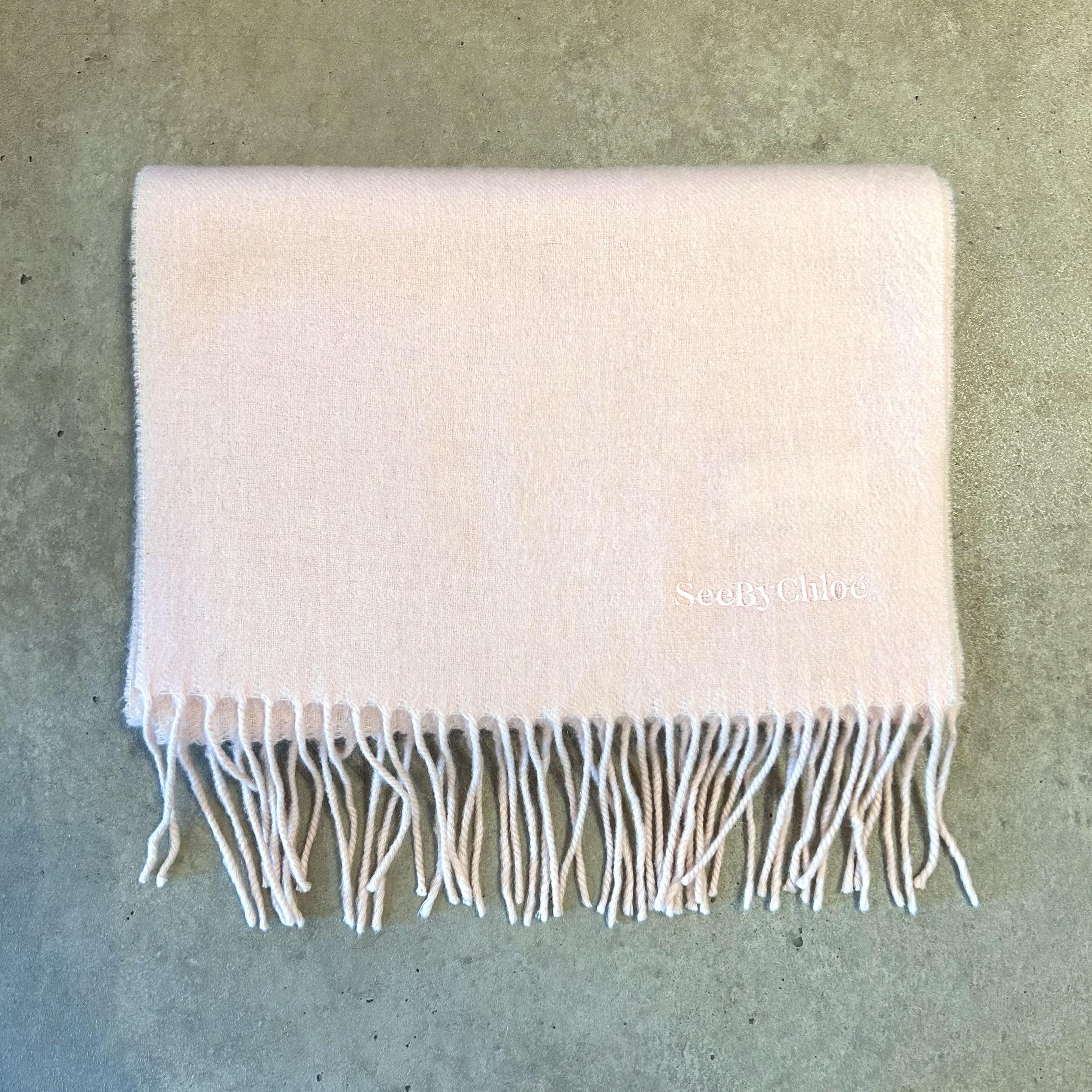 See By Chloe 끌로에 Light Pink muffler 2