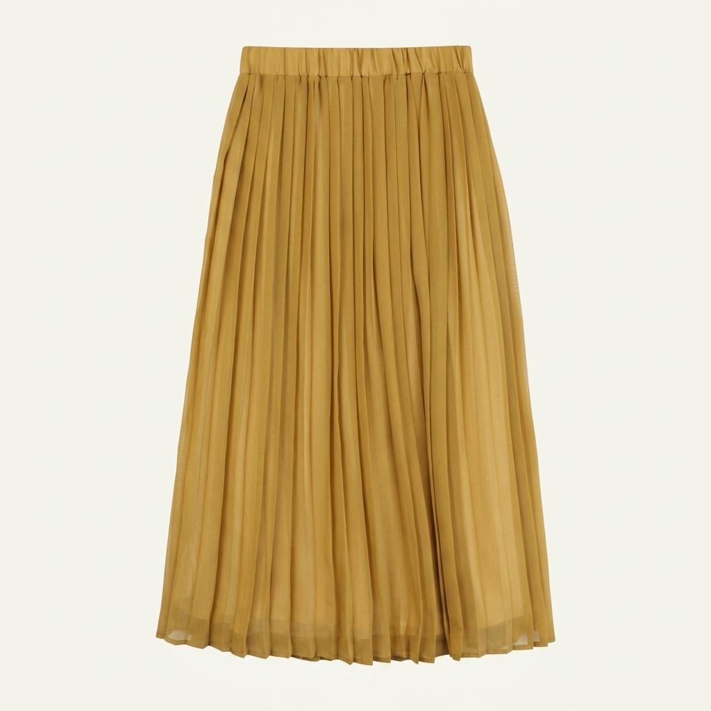 (88% 할인) Samansa Mos2 Blue pleats skirt 1