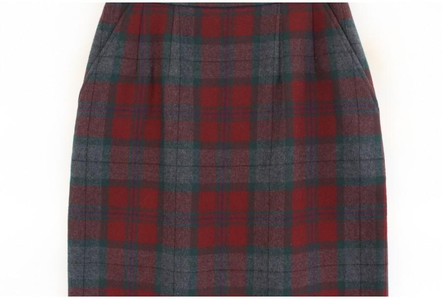 (89% 할인) JANE MORE check pattern skirt 5