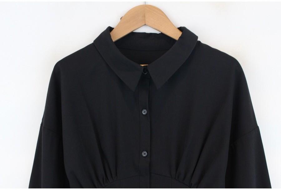 (80% 할인) RESExxY 리젝시 black color shirring blouse 4