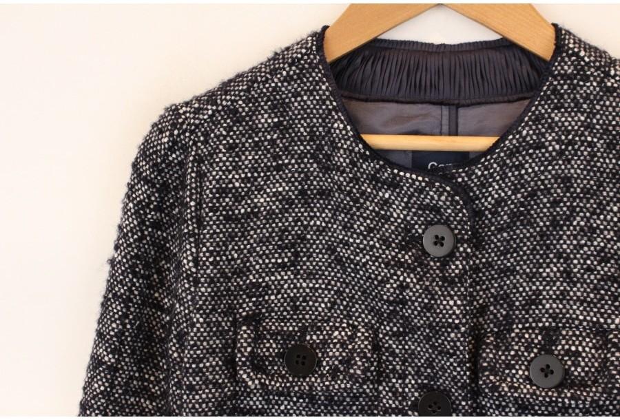 (90% 할인) GAP wool52% back string jacket 논카라 백스트링 셔 4