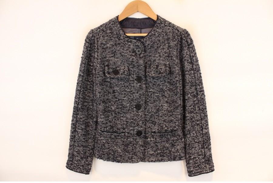 (90% 할인) GAP wool52% back string jacket 논카라 백스트링 셔 2