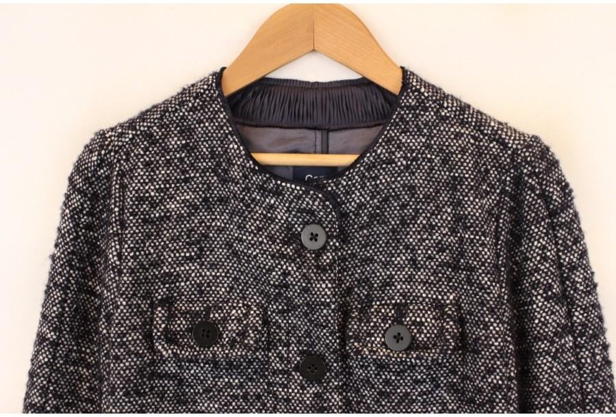 (90% 할인) GAP wool52% back string jacket 논카라 백스트링 셔 5