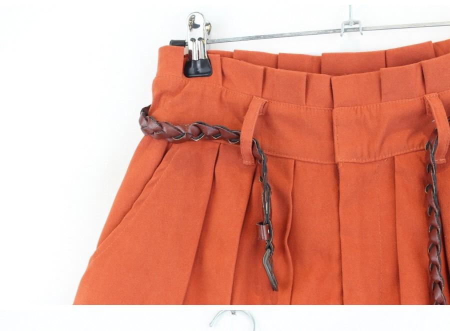 (78% 할인) ONE WAY beltid pleats shot pants 4
