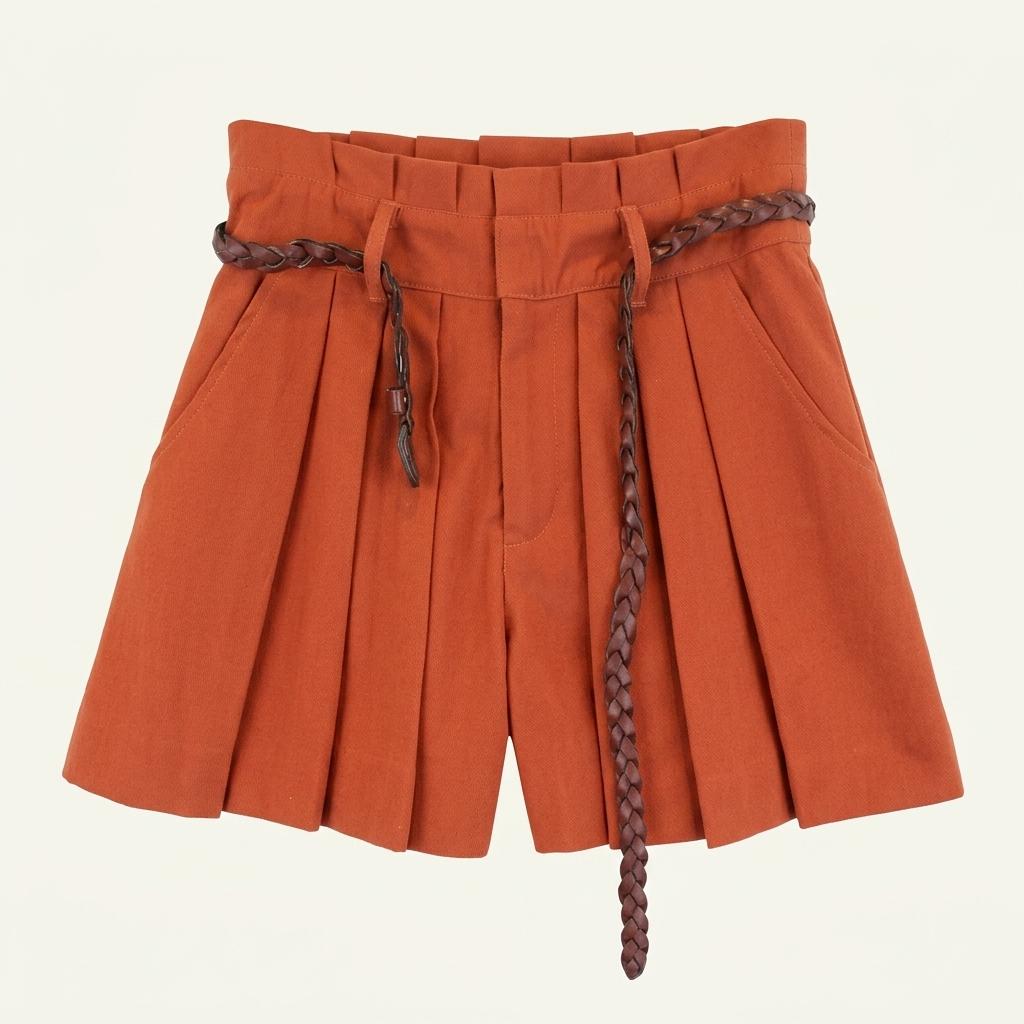 (78% 할인) ONE WAY beltid pleats shot pants 1
