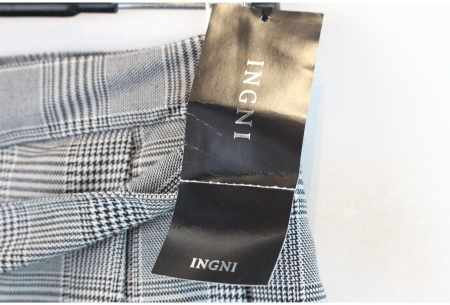(90% 할인) INGNI glen check pattern pants 글렌체크 패턴 와이 11