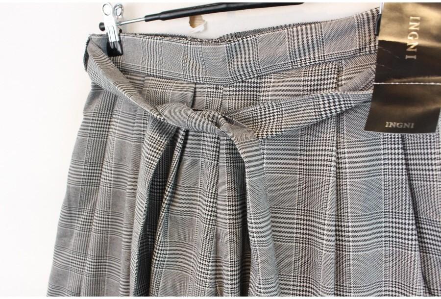 (90% 할인) INGNI glen check pattern pants 글렌체크 패턴 와이 8