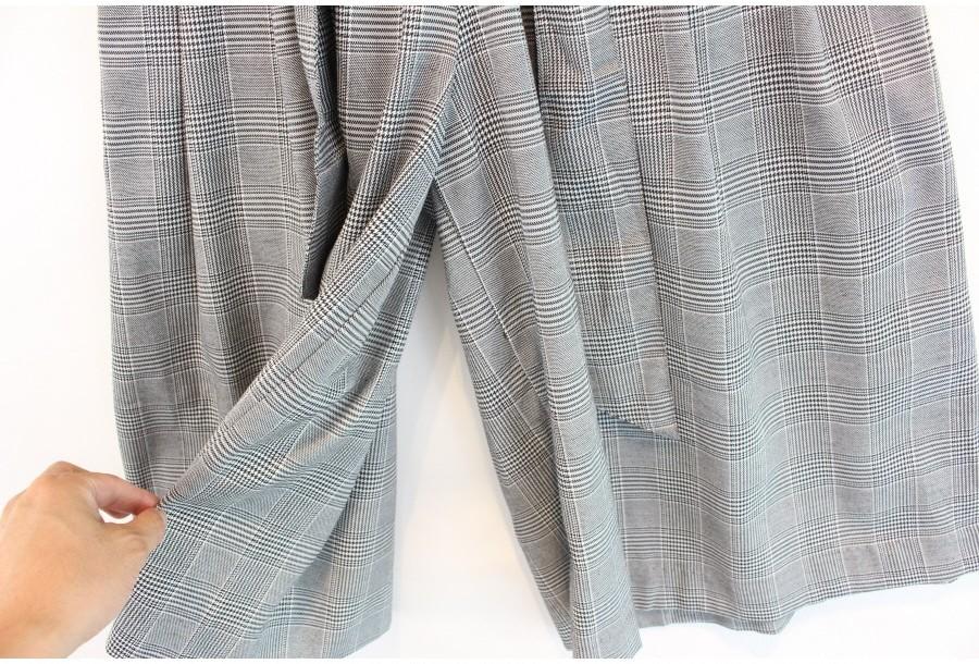 (90% 할인) INGNI glen check pattern pants 글렌체크 패턴 와이 9