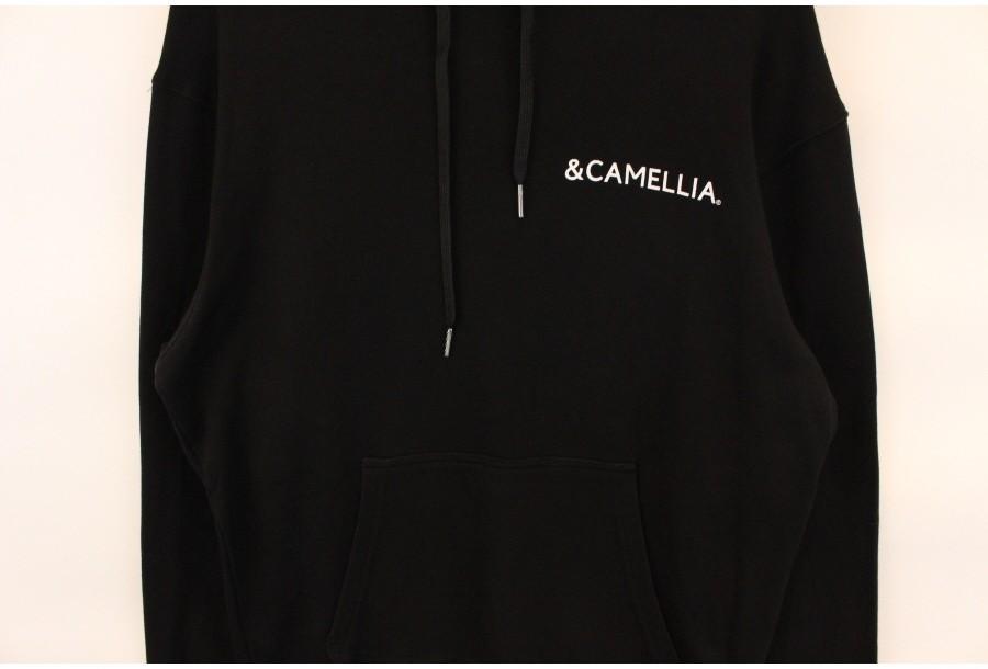 (88% 할인) &CAMELLIA 카멜리아 블랙+화이트 백로고 스웻 후드 6