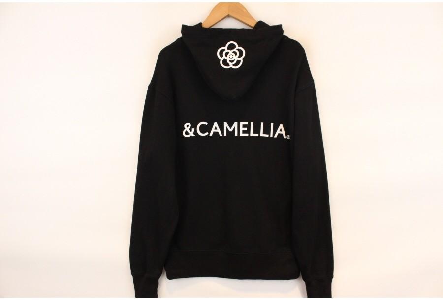 (88% 할인) &CAMELLIA 카멜리아 블랙+화이트 백로고 스웻 후드 11