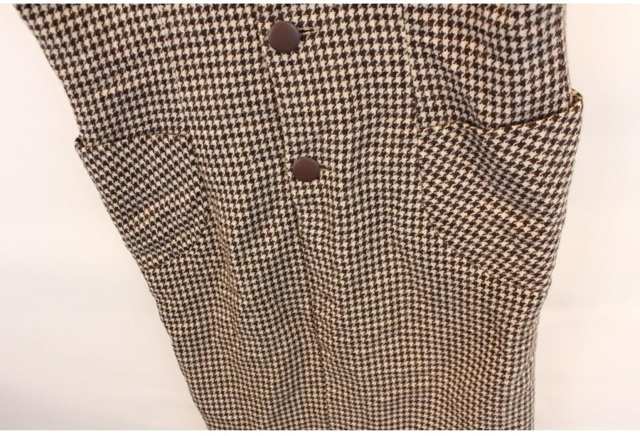 (88% 할인) TYCHEZ VINTAGE hound tooth check onepiece 10