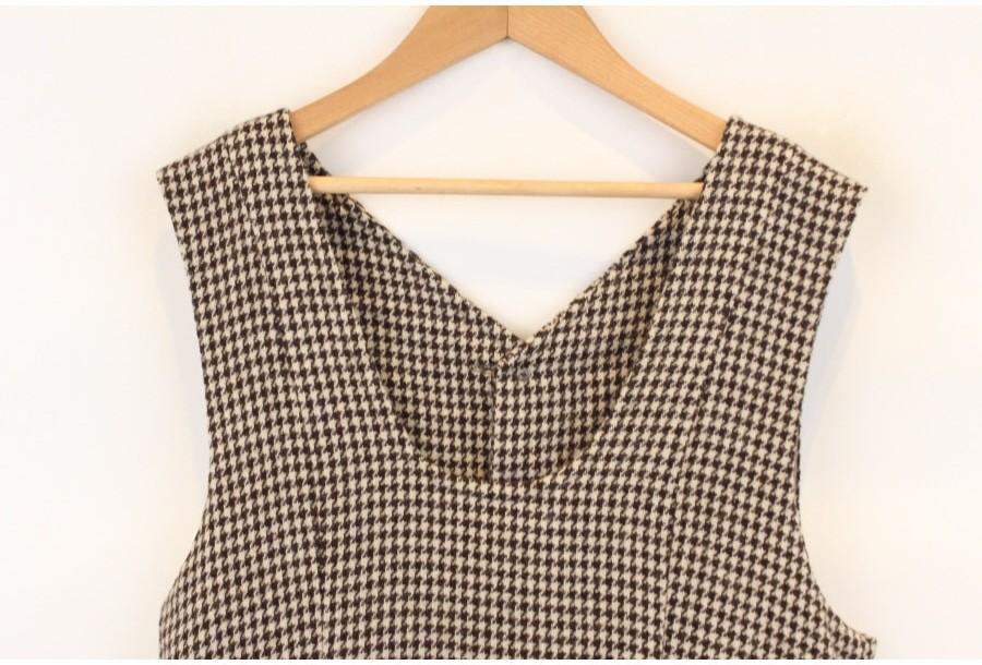 (88% 할인) TYCHEZ VINTAGE hound tooth check onepiece 3