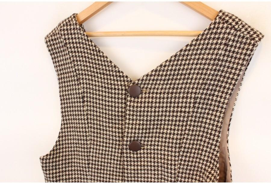 (88% 할인) TYCHEZ VINTAGE hound tooth check onepiece 8