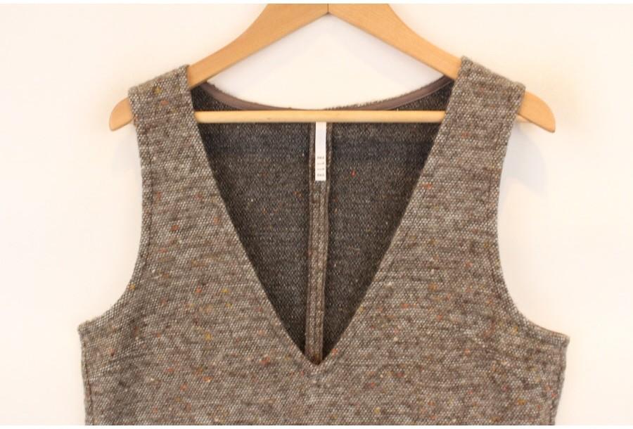 (90% 할인) ELLE mohair5% Bokashi sleeveless onepiece 4