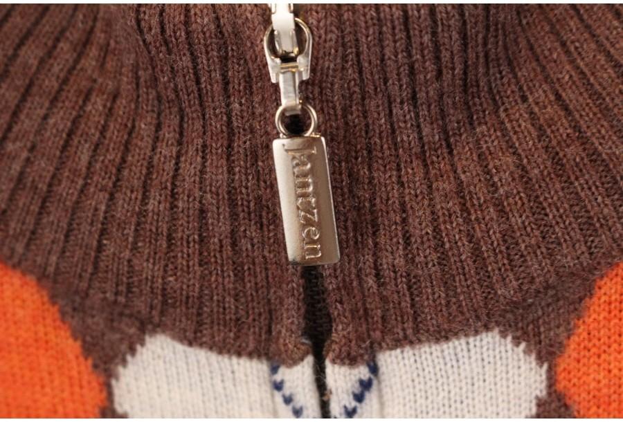 (89% 할인) JANTZEN argyle pattern knit zipup 10