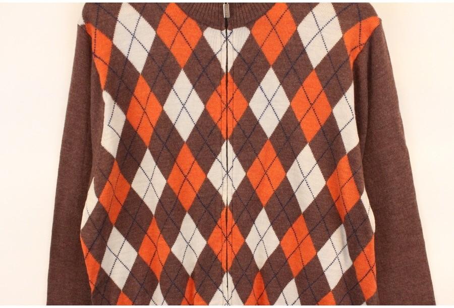 (89% 할인) JANTZEN argyle pattern knit zipup 6