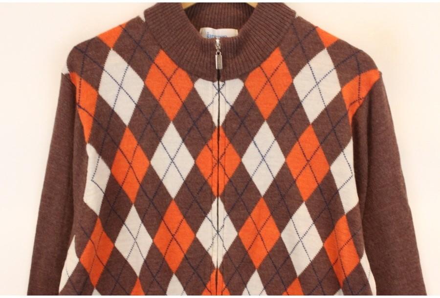 (89% 할인) JANTZEN argyle pattern knit zipup 5