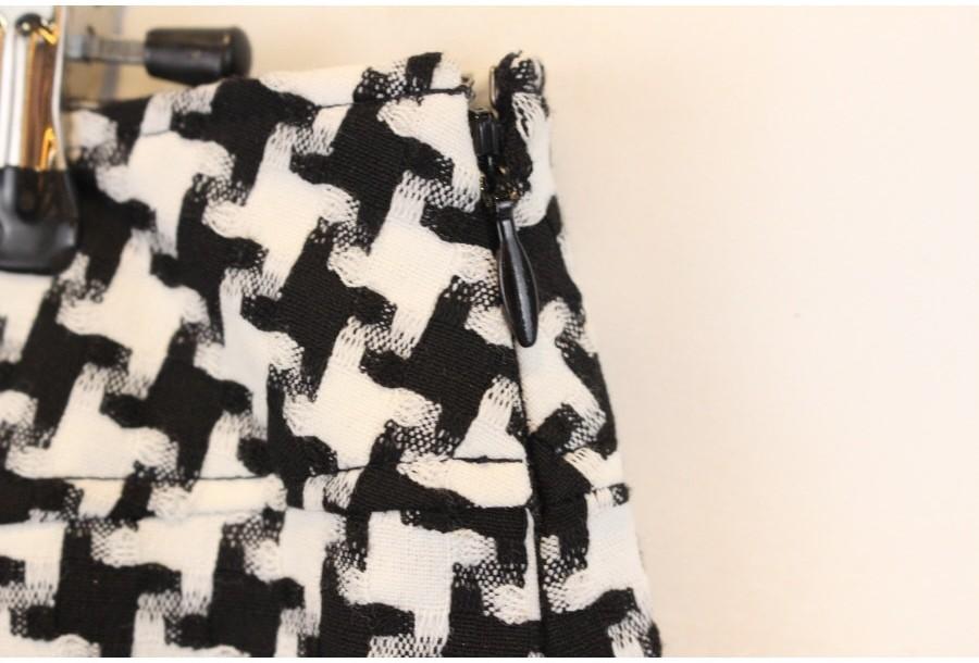 (88% 할인) POSHPOPPTE black+white pattern skirt 7